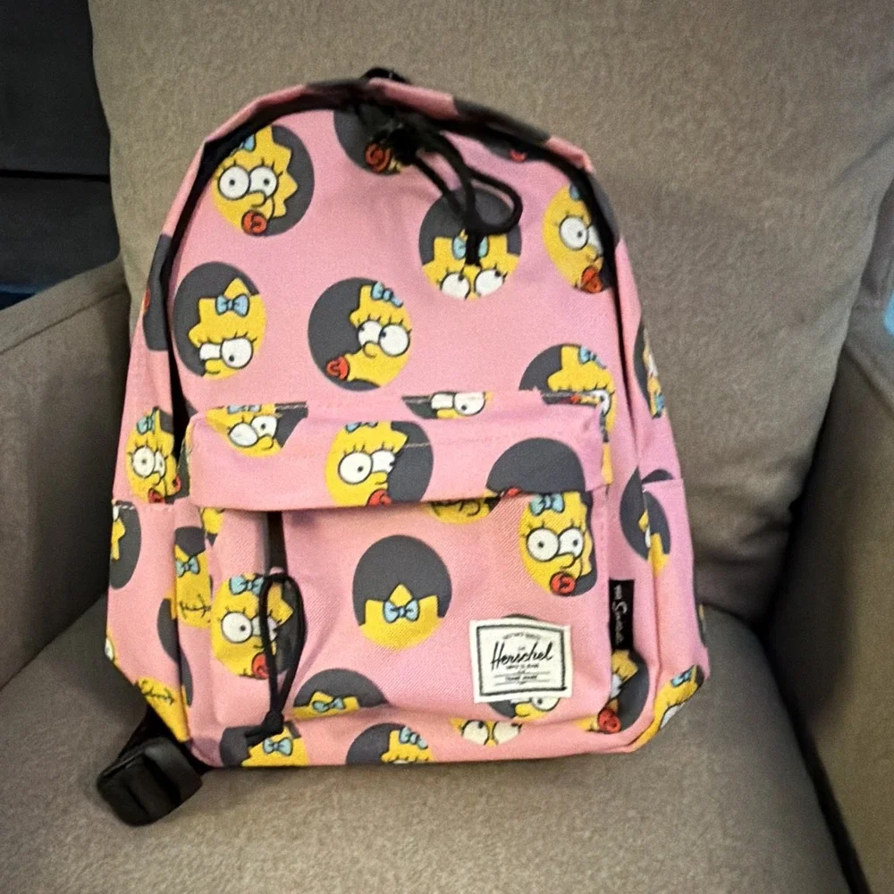 Herschel Supply Co. x The Simpsons Maggie Classic Mini Backpack Pink Print